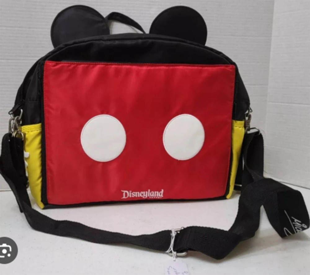 Authentic Disneyland Resort Mickey Mouse Messenger Diaper Bag with Ears